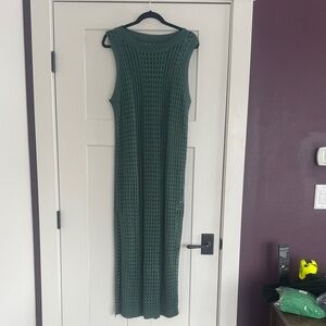 NWT  Cupshe Elegant Green Sleeveless Swim Coverup
